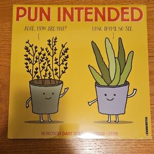 2026 Pun Intended 16-Month Daily Joke Calendar